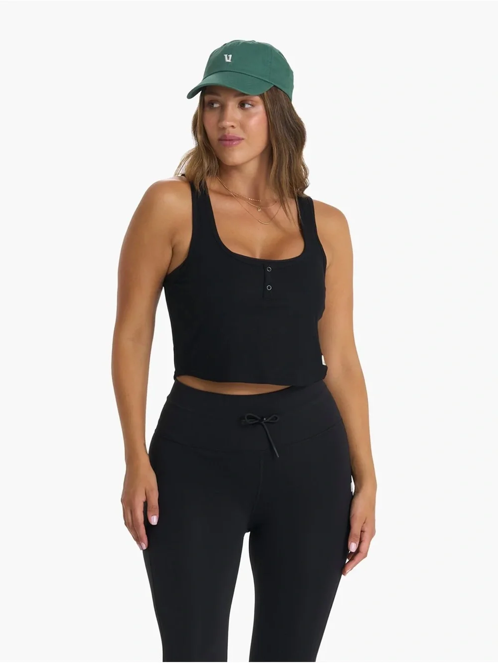 Vuori Black Cove Cropped Tank Size XS - Picture 5 of 6